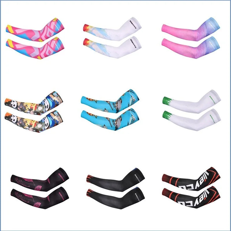 1 Pair Men Women Arm Sleeve Sun Protection Cycling Running Ciclismo for Mangas Para Brazo Sports Man Livraison Gratuite