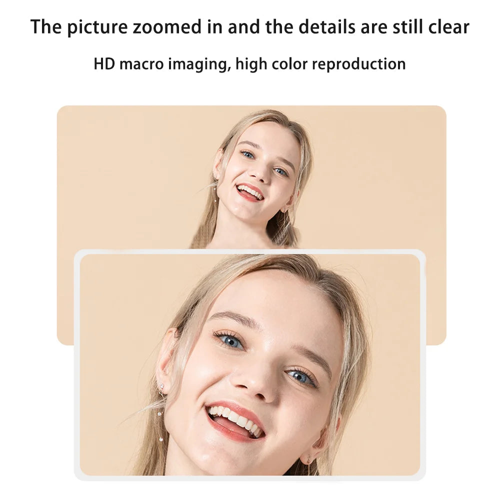 4K Ultra-Clear USB 1080P Webcam With Microphone For Desktop PC Camera Broadcast Video Calling Conference Work Fill Light Web Cam