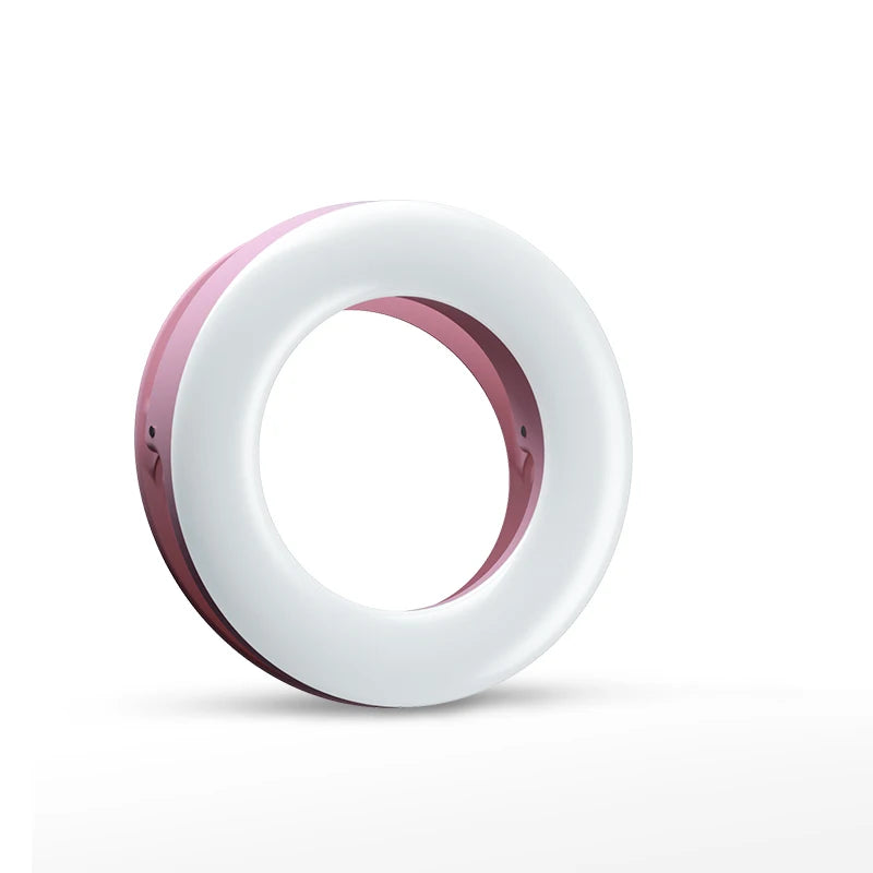 Portable LED Clip Ring Light 40 LED Selfie Lamp 3200K-6500K USB Charge For iPhone 16 Android Xiaomi Live Stream Vlog Fill Lights