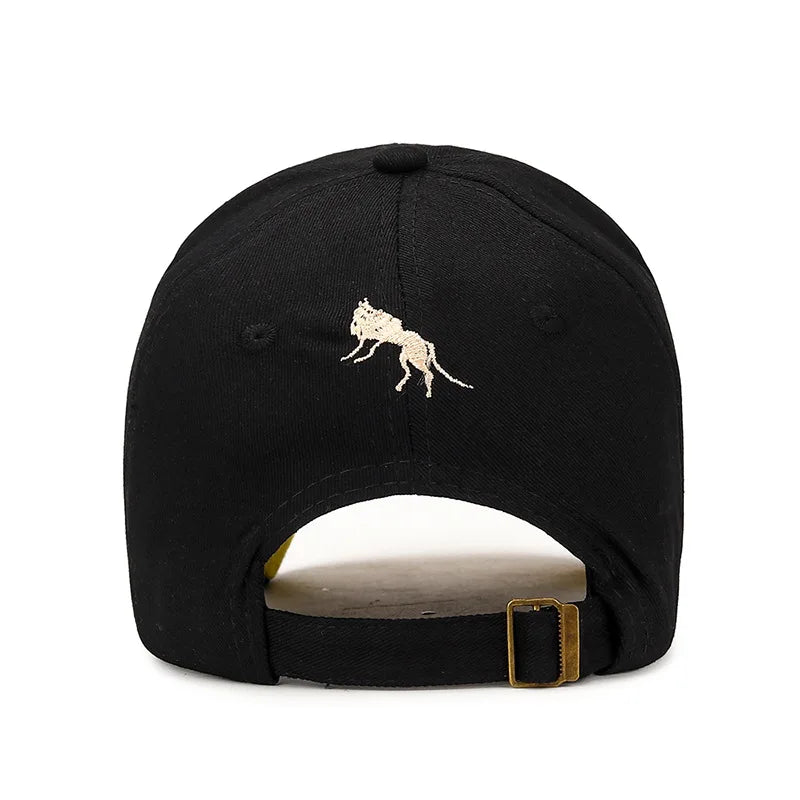 Men Casual sport fashion sun Hats Women cotton wolf embroidery Baseball Cap Outdoor sport sun Hats For men women