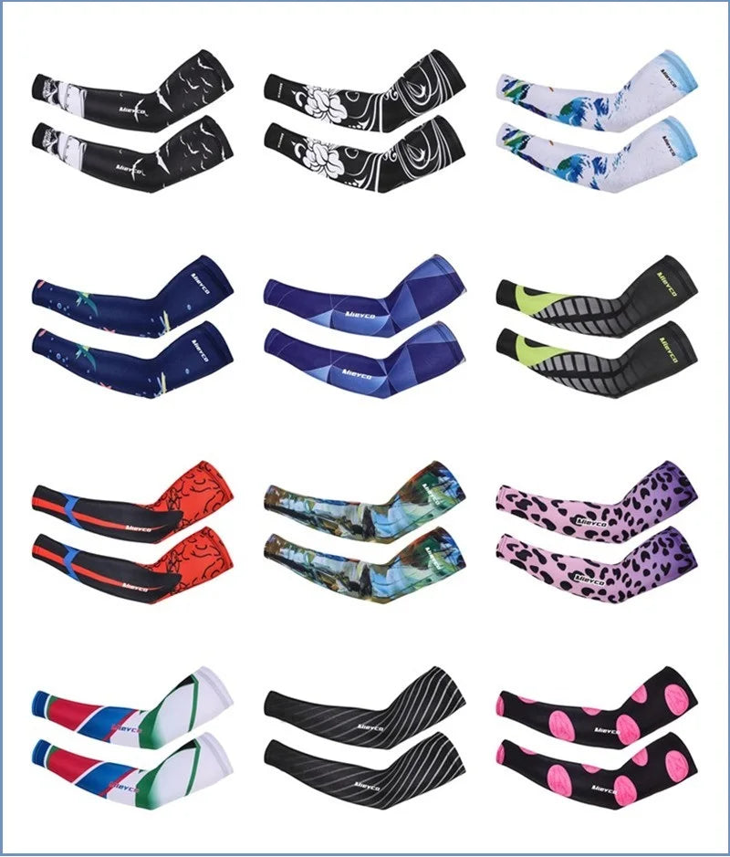 1 Pair Men Women Arm Sleeve Sun Protection Cycling Running Ciclismo for Mangas Para Brazo Sports Man Livraison Gratuite