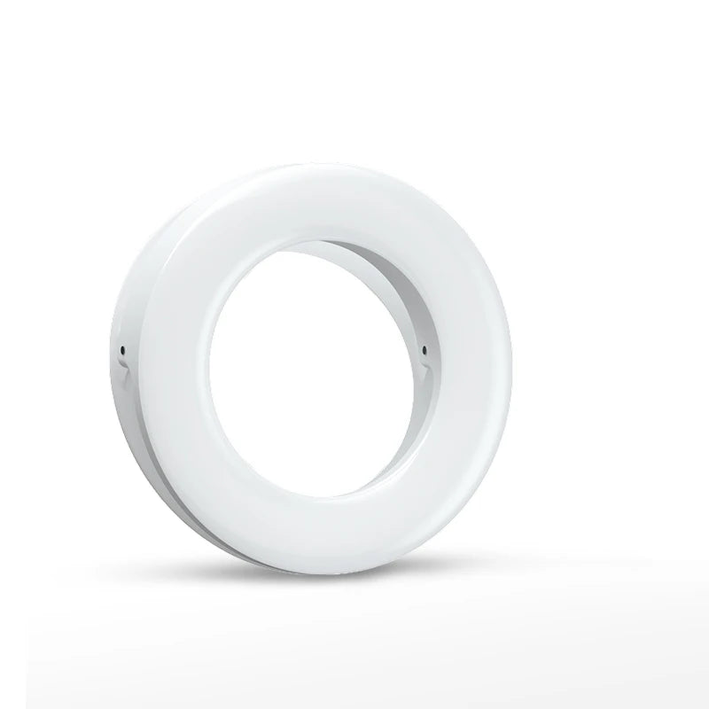Portable LED Clip Ring Light 40 LED Selfie Lamp 3200K-6500K USB Charge For iPhone 16 Android Xiaomi Live Stream Vlog Fill Lights