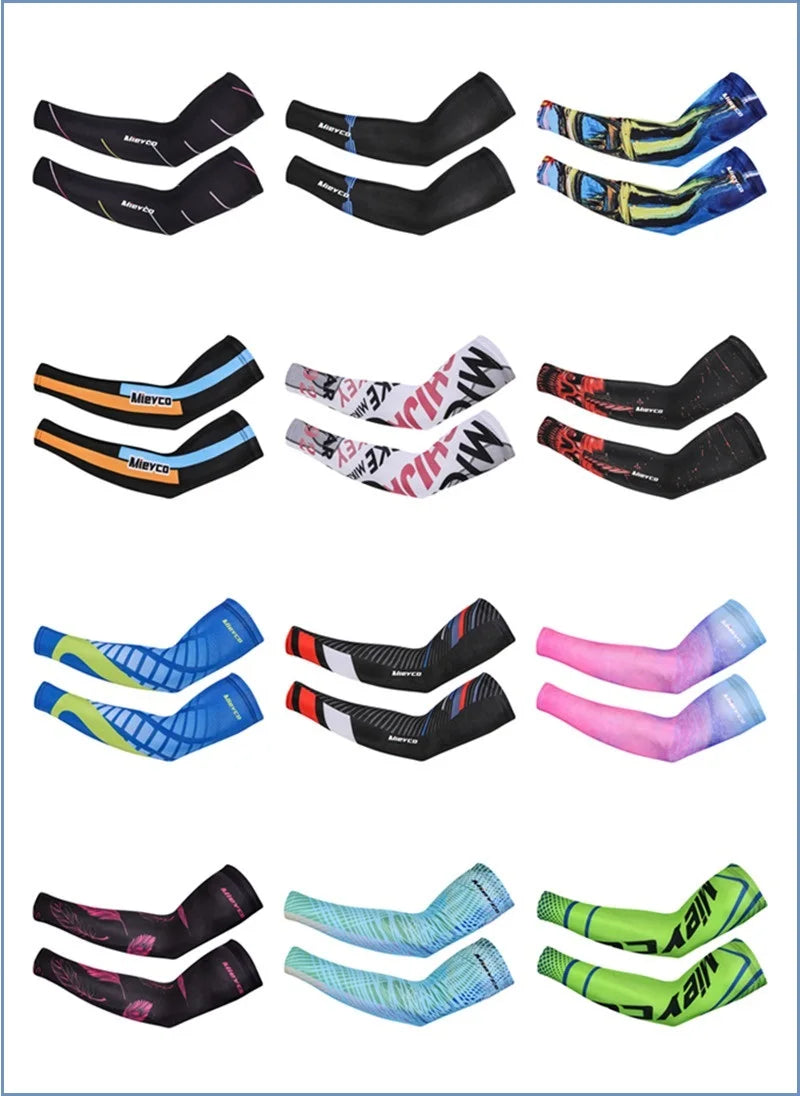 1 Pair Men Women Arm Sleeve Sun Protection Cycling Running Ciclismo for Mangas Para Brazo Sports Man Livraison Gratuite