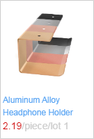 Portable Aluminum Alloy Headphone Stand Holder Rotary Hanging Hook Metal Headset Hanger