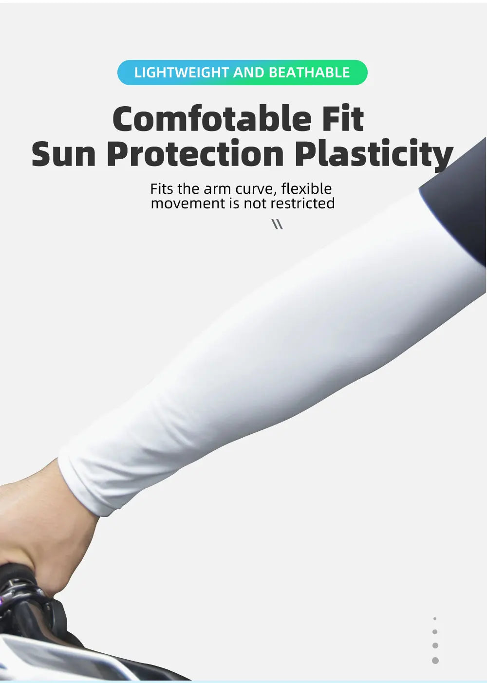 BCBE-ING Ice Silk Cycling Arm Sleeves Sports Sun UV Protection Outdoor Travel Running Gym Fitness Cool Summer Road Arm Sleeves