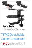 Portable Aluminum Alloy Headphone Stand Holder Rotary Hanging Hook Metal Headset Hanger