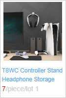 Portable Aluminum Alloy Headphone Stand Holder Rotary Hanging Hook Metal Headset Hanger