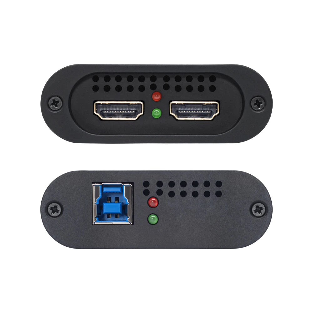 UNISHEEN 2-Channel SDI HDMI VIDEO CAPTURE Card Box USB3.0 60FPS FPGA Grabber Dongle Game Streaming Equipment 1080P OBS VMix