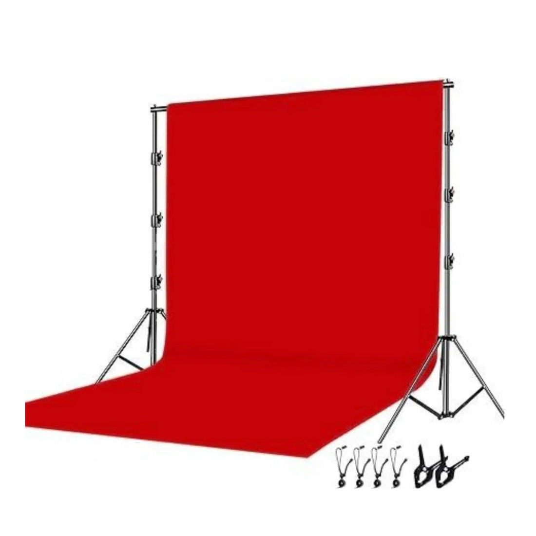 Photography Background Stand Kit With Backdrops Cloth Stand Support System 2.6X3M for Photo Studio Chroma Key Green Screen Frame