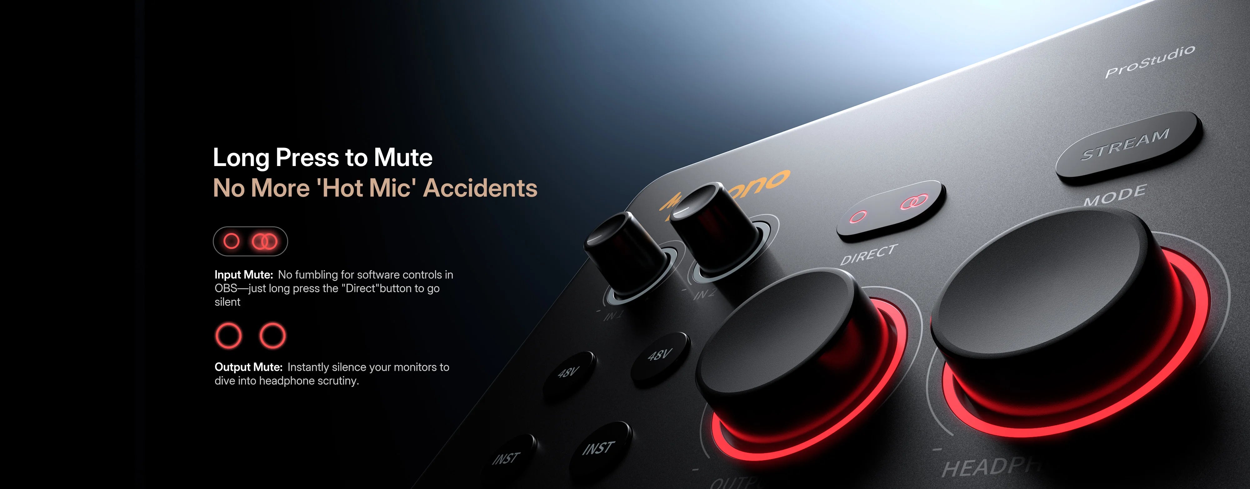 MAONO P2 Hybrid USB Audio Interface Mixers Dual XLR for PC Phone iPad Guitar 56dB Gain Loopback for Podcast Streaming Recording