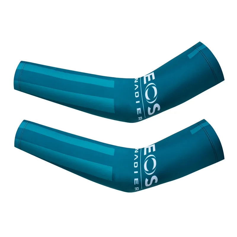 UAE Team UV Protection Bicycle Sleeves Sunscreen Arm Warmer Running Cycling Mtb Arm Cover Cuff for Sports Fitness