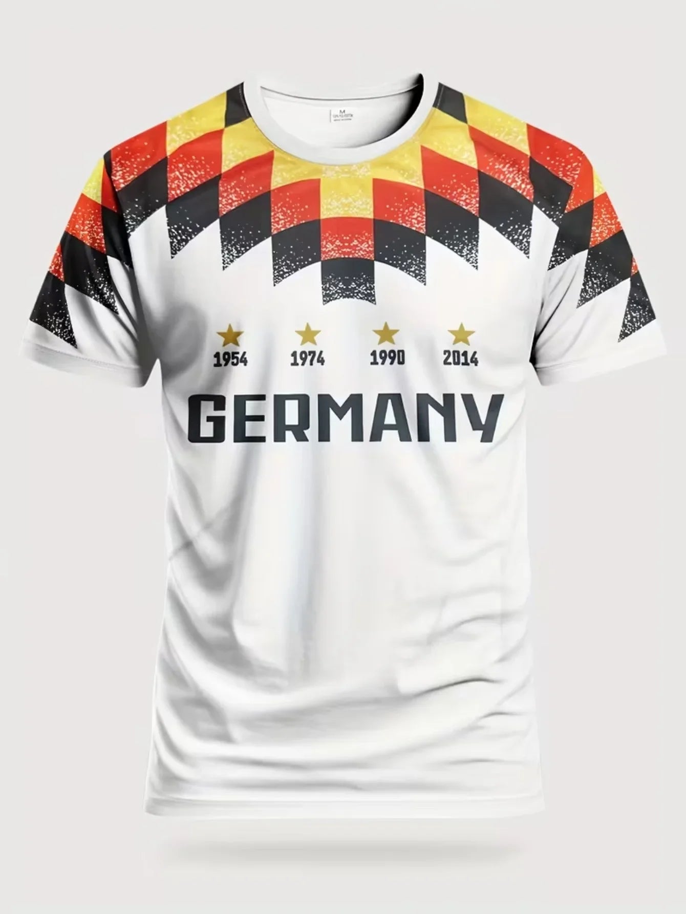 Men's Slim Fit German National Team Football Jersey Breathable Training Top Lightweight Sports T-Shirt for Fitness And Matches