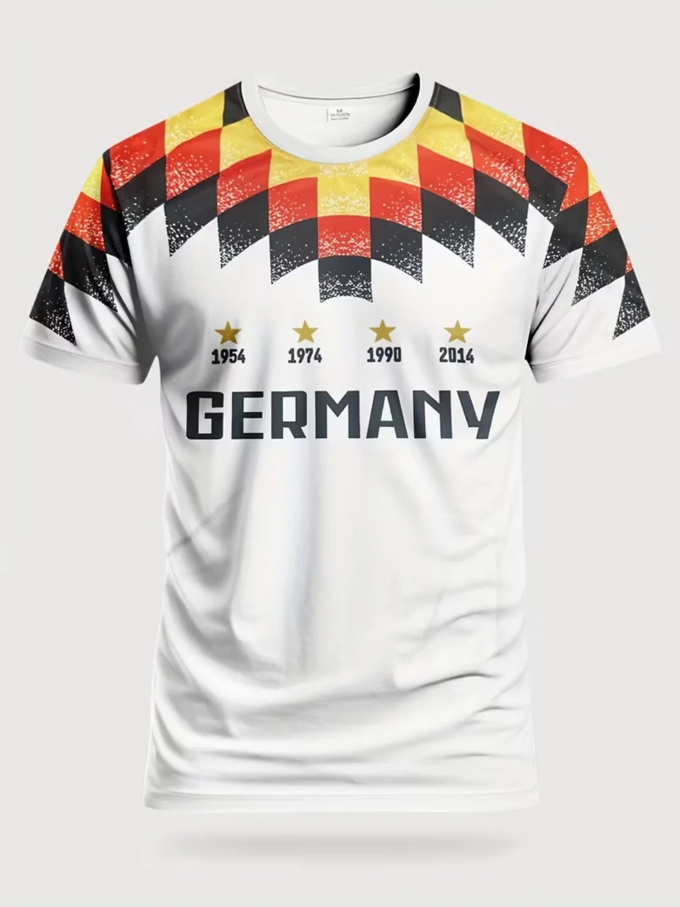 Men's Slim Fit German National Team Football Jersey Breathable Training Top Lightweight Sports T-Shirt for Fitness And Matches