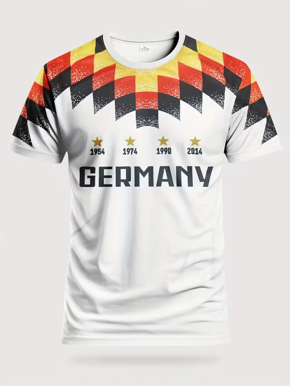 Men's Slim Fit German National Team Football Jersey Breathable Training Top Lightweight Sports T-Shirt for Fitness And Matches