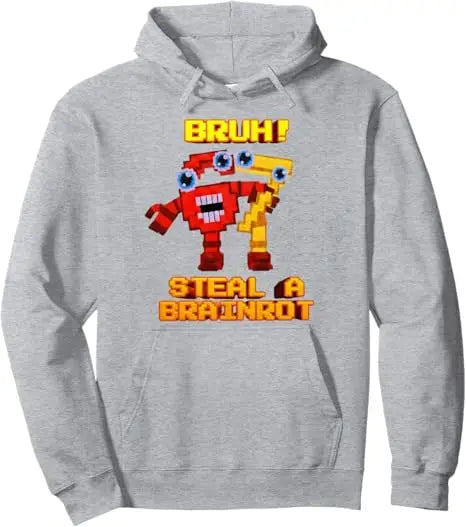 67 Six Seven 6-7 - Funny Steal Brainrot Gaming Meme Pullover Hoodie Y2k Cute Sarcastic Joke Hooded Sweatshirts Cotton Sweater
