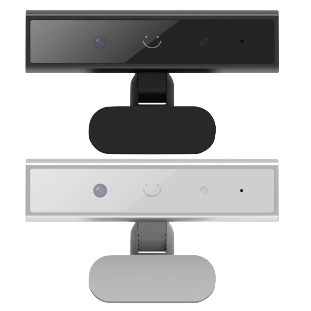 Facial Recognition Webcam with Single Microphone for Windows 10/11 USB Computer Webcam HD 1080P 2MP for Laptop Desktop Computer