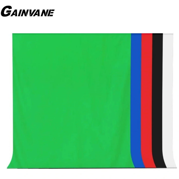 GAINVANE Backdrop Cloth White Black Green Screen Color Cotton Textile Muslin Photo Backgrounds Studio Photography Chroma Key