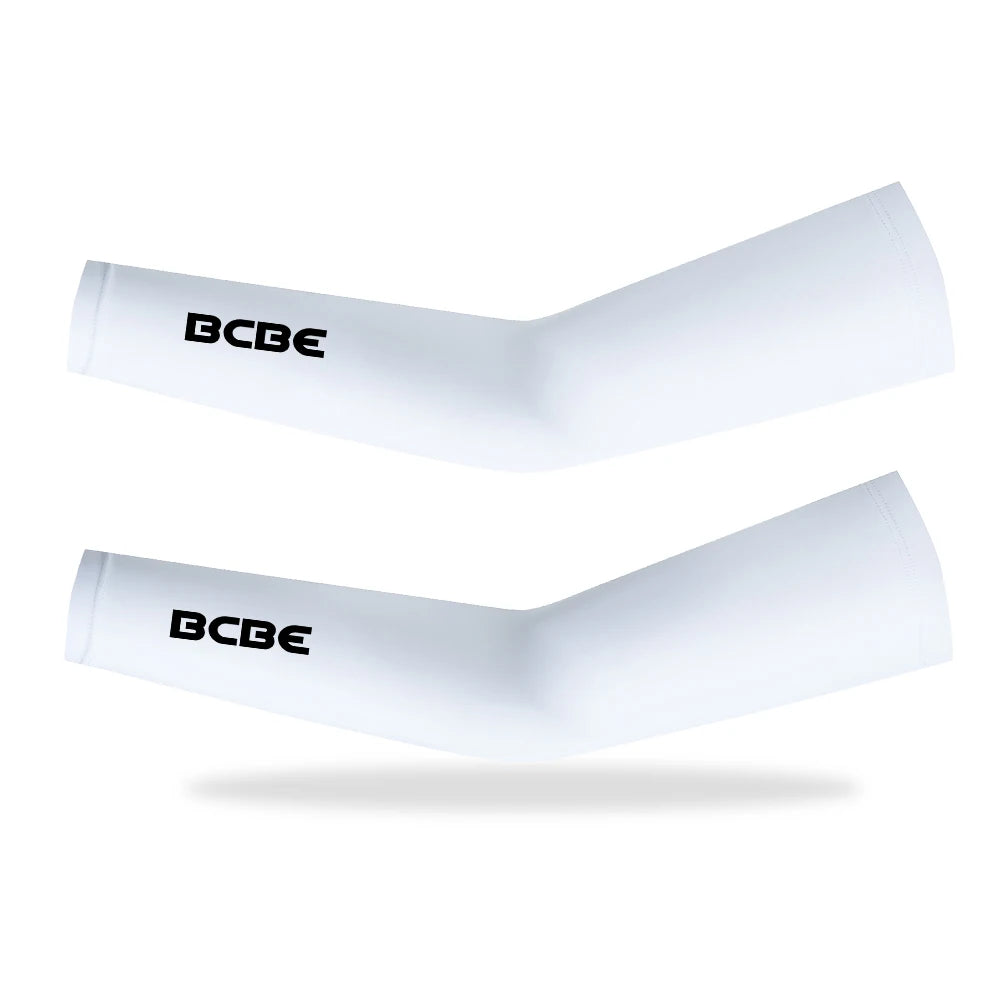 BCBE-ING Ice Silk Cycling Arm Sleeves Sports Sun UV Protection Outdoor Travel Running Gym Fitness Cool Summer Road Arm Sleeves
