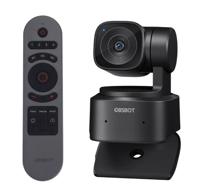 OBSBOT Tiny SE 1080P 100FPS Webcam for PC, AI Tracking PTZ Streaming Camera with 1/2.8" Sensor, Gesture Control, Dual ISO, HDR