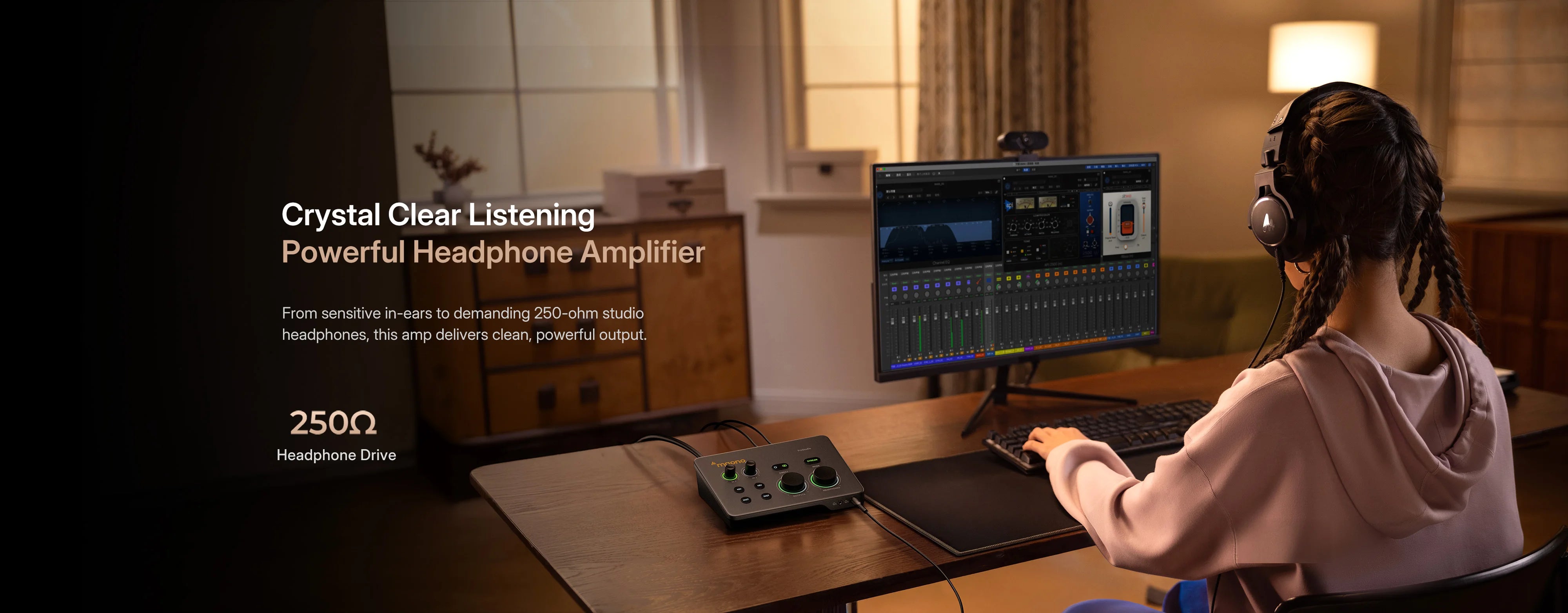 MAONO P2 Hybrid USB Audio Interface Mixers Dual XLR for PC Phone iPad Guitar 56dB Gain Loopback for Podcast Streaming Recording