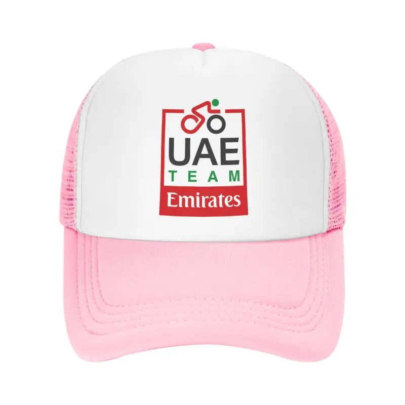 UAE Road Vehicle Print Mesh Baseball Cap Summer Breathable Sun Visor Hats Unisex Adjustable Snapback Caps Adults Trucker Hat