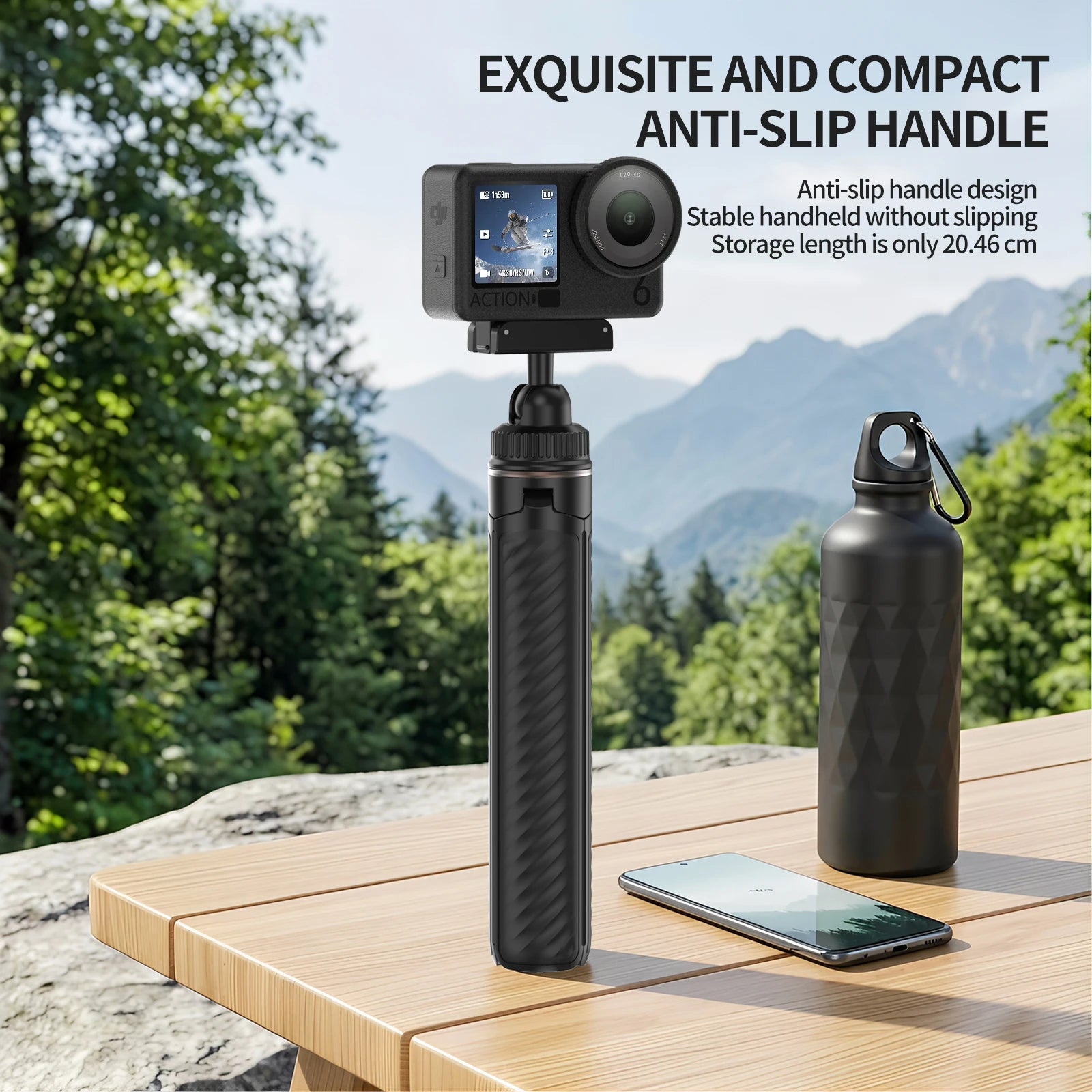 Mini Tripod Stand For Action6 & Osmo Nano , 20-67cm adjustable length selfie stick tripod Action Tripod accessories