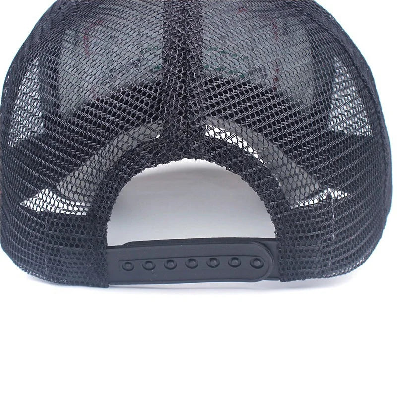 Spring And Summer New Mesh Embroidery Letter Awesome Baseball Cap Women's Baseball Cap Mesh Hat Men's Outdoor Sunscreen Cap