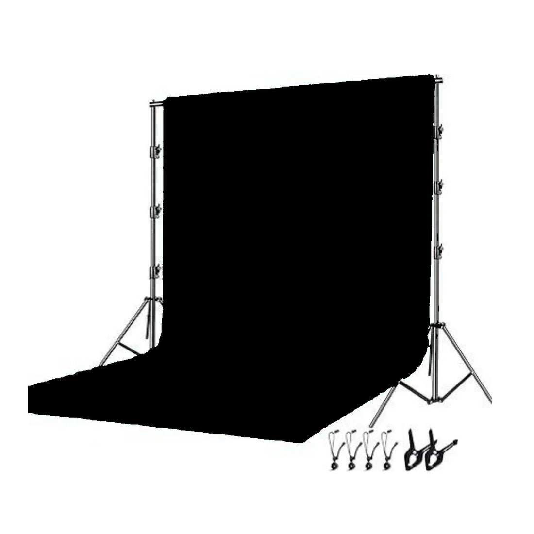 Photography Background Stand Kit With Backdrops Cloth Stand Support System 2.6X3M for Photo Studio Chroma Key Green Screen Frame