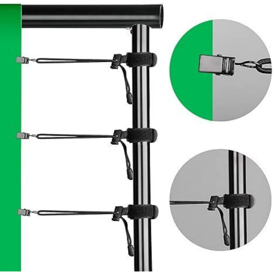 Photography Background Stand Kit With Backdrops Cloth Stand Support System 2.6X3M for Photo Studio Chroma Key Green Screen Frame