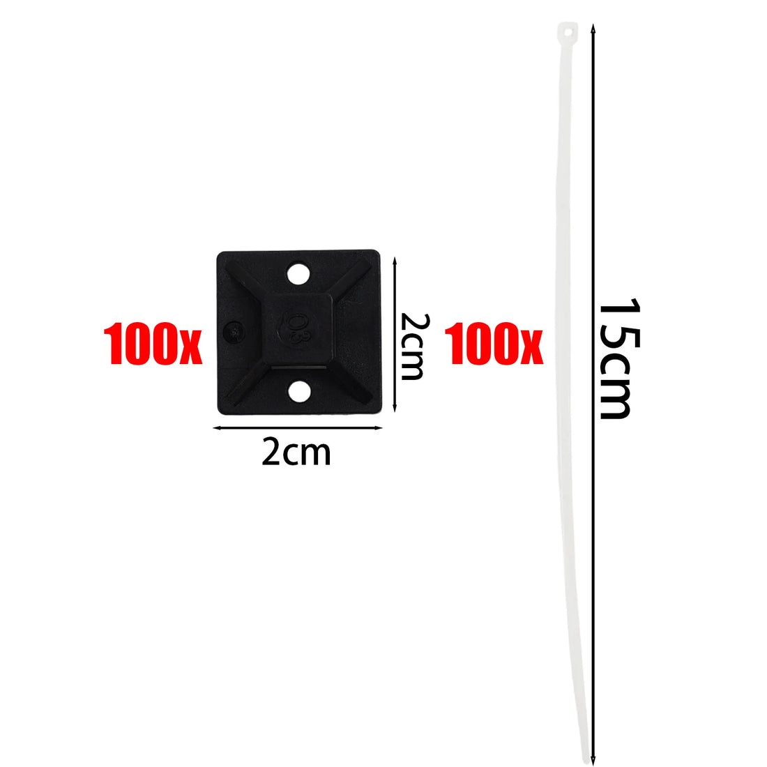 Cable Management Kit Cord Holder Base Optional Nylon Ties Adhesive Wire Fixing Clips Desk Wall TV Multi Use Cord Hider Cable Set
