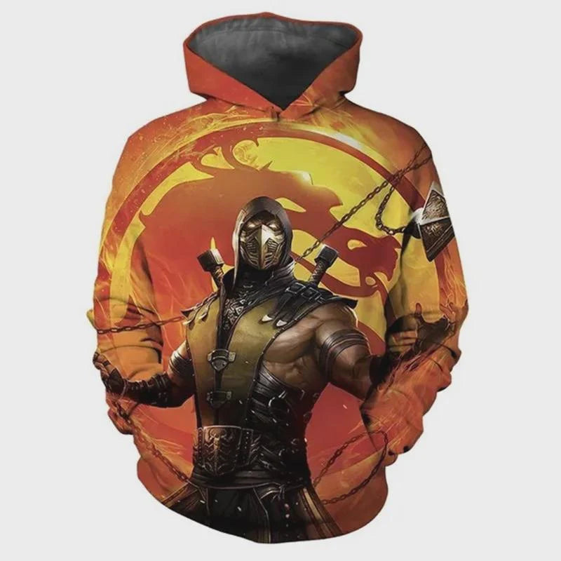 Mortal Kombat Game 3D Print Hoodie Men Women Streetwear Fashion Hoodies Oversized Pullovers Hooded Sweatshirts Tops Man Clothing