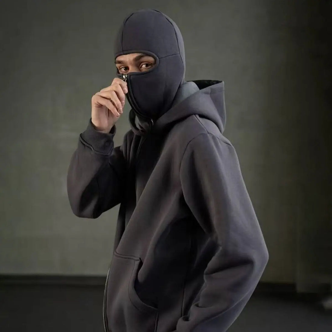 Poker Aces Gaming Inspired Art Unisex Double Hooded Fall Winter Men Clothing Masked Outfit