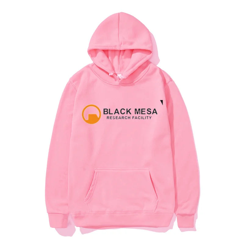 Autumn winter Black Mesa Research Facility Hoodies Men Hooded Sweatshirt Portal Game Casual Pullover Harajuku Oversized Hoodies