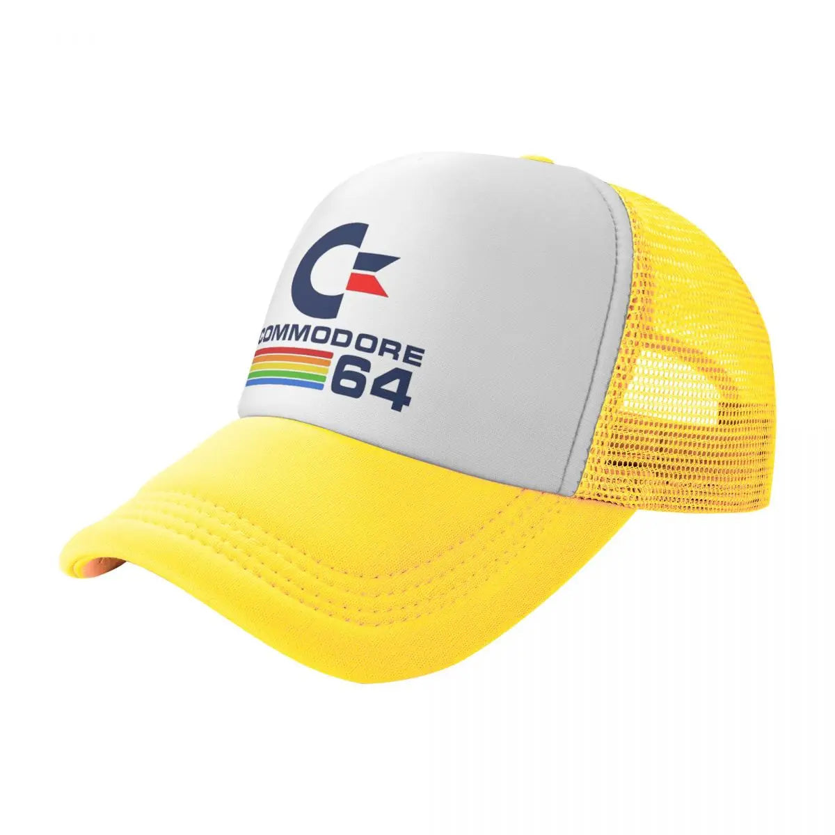 Commodore 64 Mesh Baseball Caps Men Women Hip-Hop Sun Hats Computers Dad Hat Adjustable Snapback Caps High Quality Trucker Cap