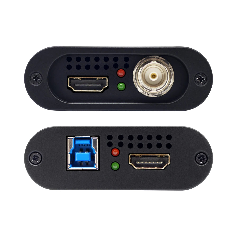 UNISHEEN 2-Channel SDI HDMI VIDEO CAPTURE Card Box USB3.0 60FPS FPGA Grabber Dongle Game Streaming Equipment 1080P OBS VMix