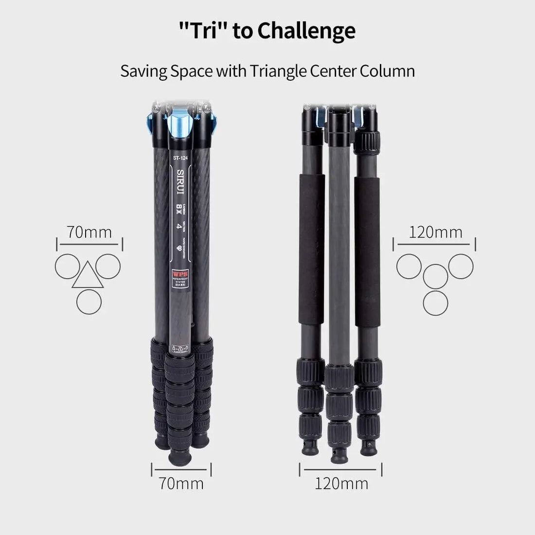 SIRUI ST-124 Carbon Fiber Video Tripod With VA-5X Fluid Video Head For Canon Sony DSLRs Video Camera Professional Tripod