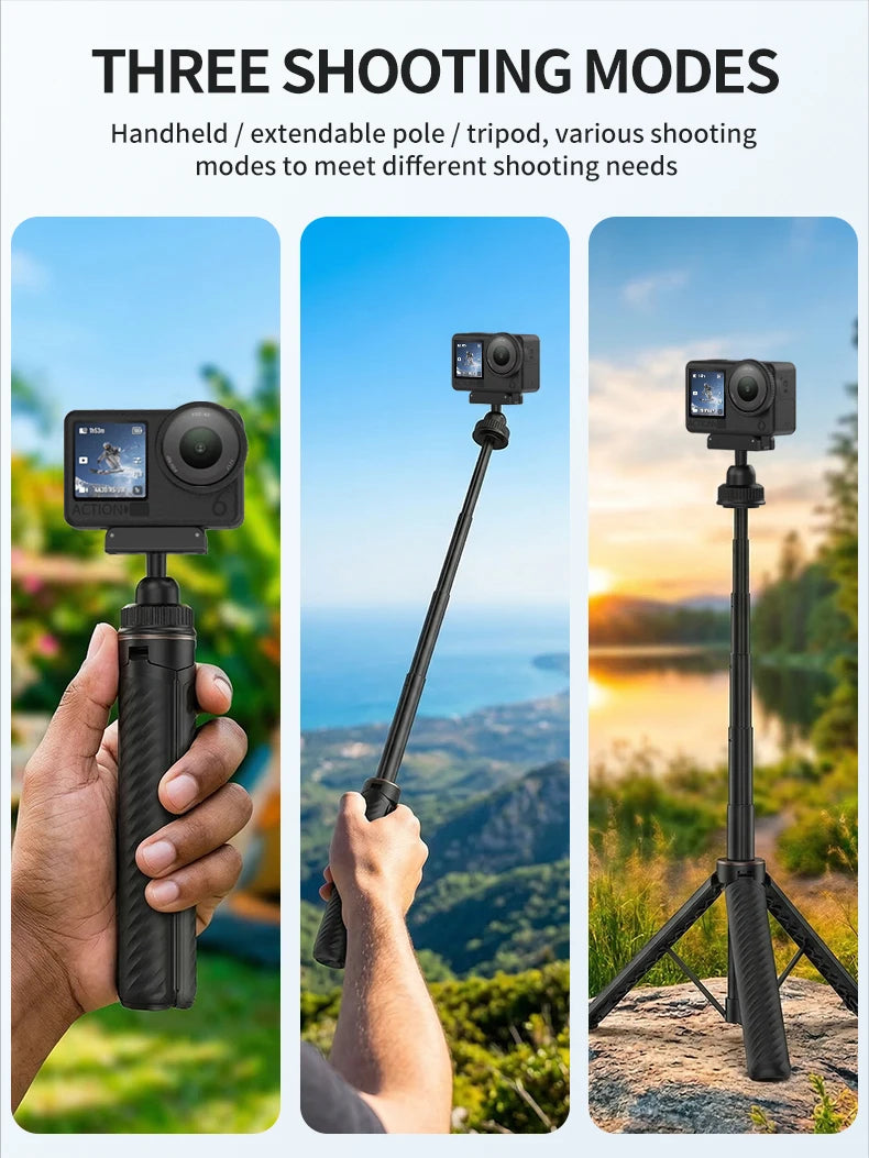 Mini Tripod Stand For Action6 & Osmo Nano , 20-67cm adjustable length selfie stick tripod Action Tripod accessories
