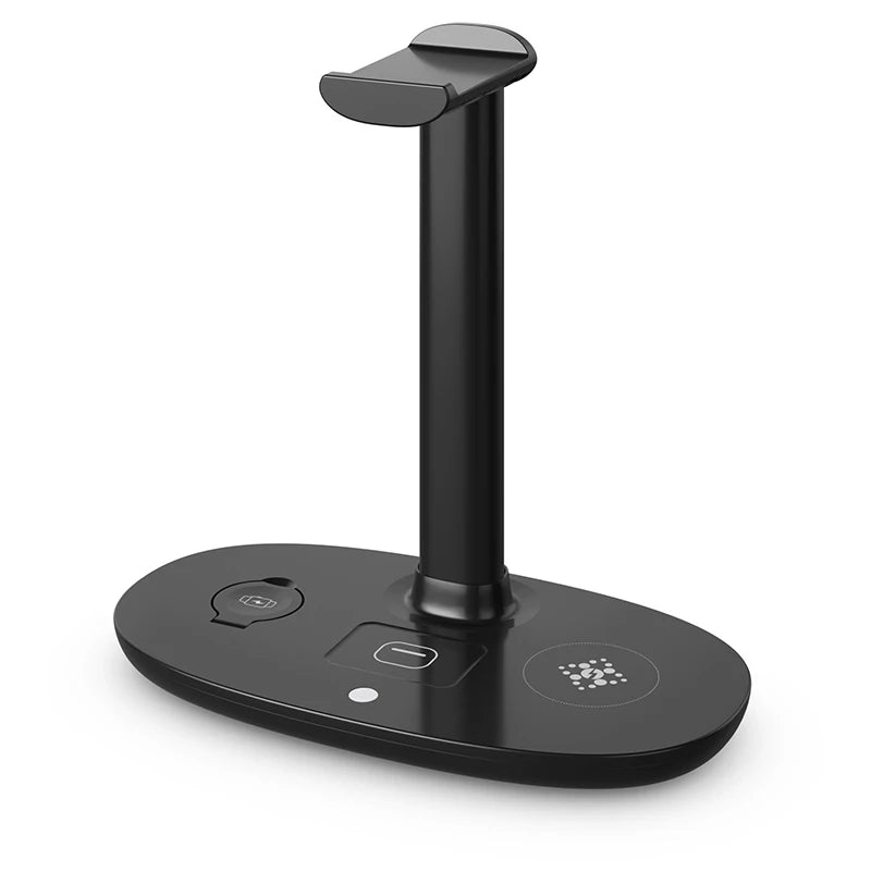 4In1 Headphones Stand For Airpods Max Detachable Headset Holder Hanger Wireless Charger For Phone Watch Bluetooth Headset