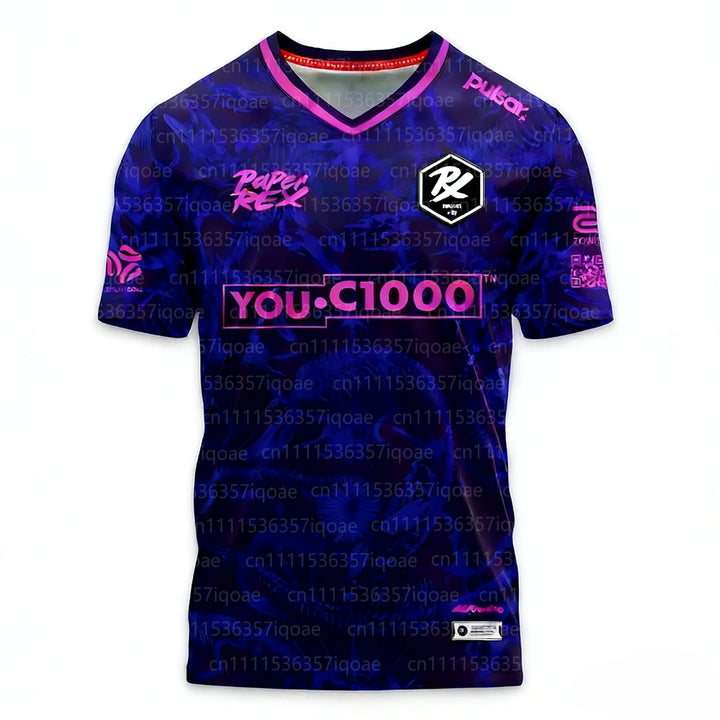 2026 New Paper Rex DinoGlitch Jersey Series Uniform VALORANT Esports Club PRX Fashion Tees Male F0RSAKEN Streetwear T-shirts