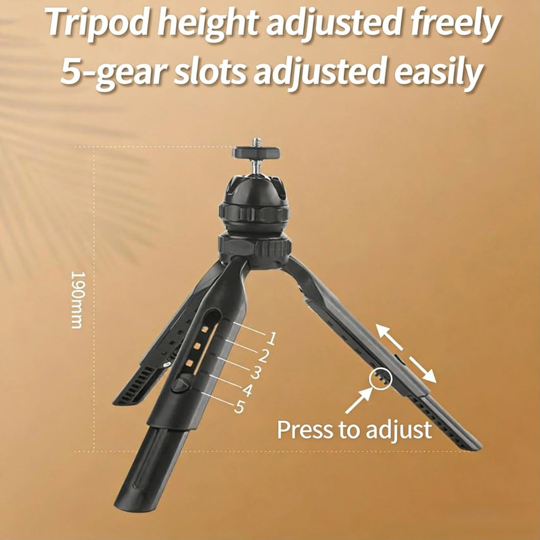 Adjustable Retractable Desktop Tripod Universal Stand for Camera Projector Portable Table Holder Bracket