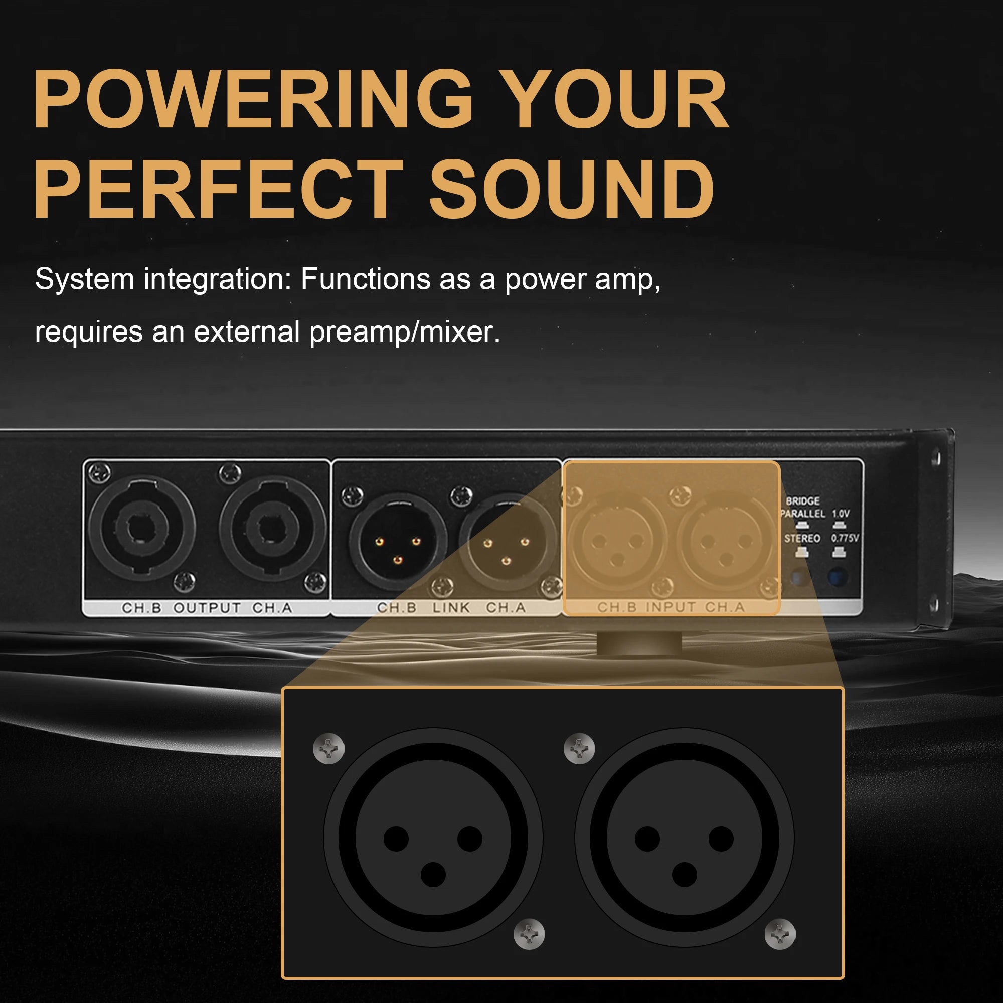 FULUODE T162P-FX Professional dual-channel power amplifier 1U 2 x 1500W 4-ohm audio amplifier with XLR stereo bridged, parallel