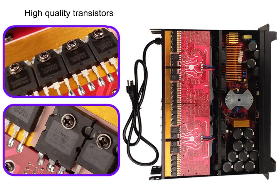FP10000Q 4-channels Power Amplifier 10000watts Class-D  Professional Audio Amplifiers For Dual 15 Speakers Or Line Array