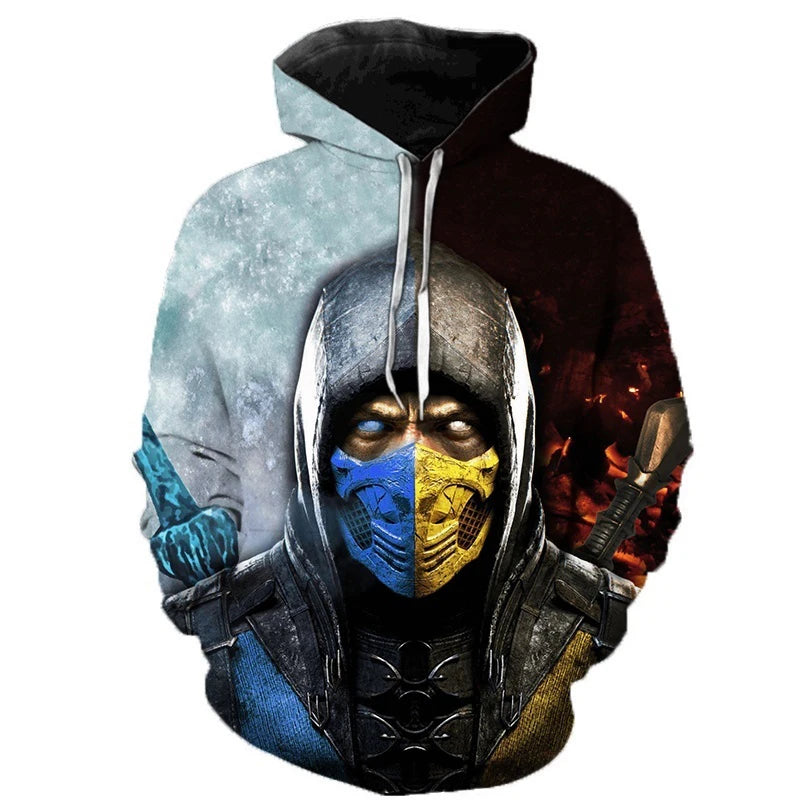 Mortal Kombat Game 3D Print Hoodie Men Women Streetwear Fashion Hoodies Oversized Pullovers Hooded Sweatshirts Tops Man Clothing