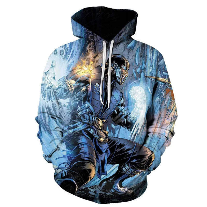 Mortal Kombat Game 3D Print Hoodie Men Women Streetwear Fashion Hoodies Oversized Pullovers Hooded Sweatshirts Tops Man Clothing