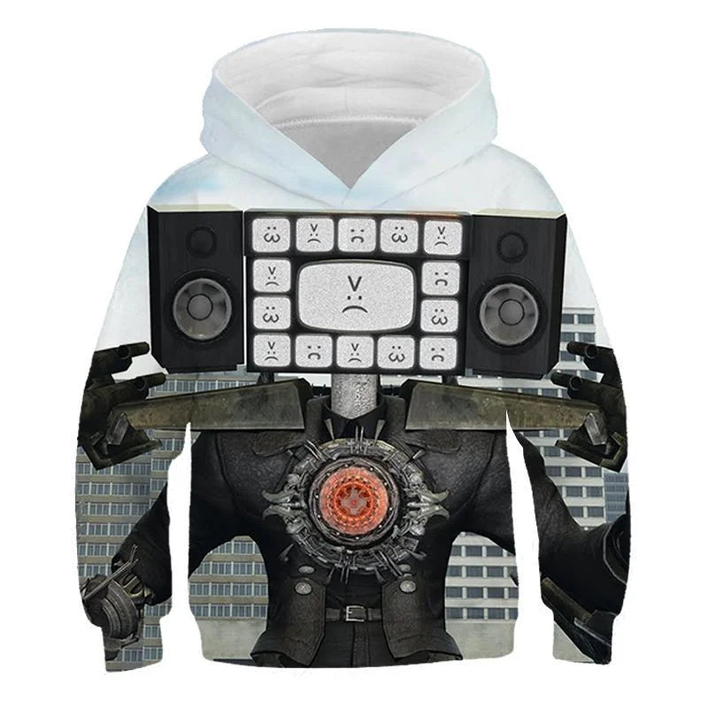 New Autumn 3D Game Skibidi Toilet Printing Hoodies For Men Children Fashion Streetwear Hooded Sweatshirts Harajuku Tops Clothing