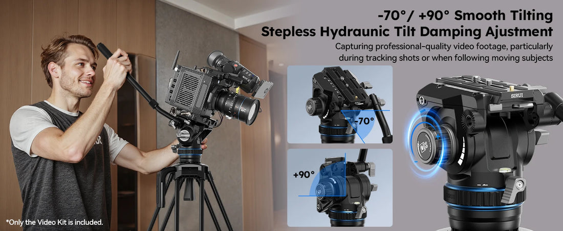 SIRUI SQ75 178CM Aluminum Alloy Travel Tripod For DLRS Camera Stability Tripod For Camera and Phone 8KG Load