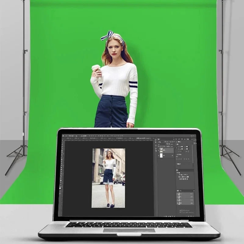 GAINVANE Backdrop Cloth White Black Green Screen Color Cotton Textile Muslin Photo Backgrounds Studio Photography Chroma Key
