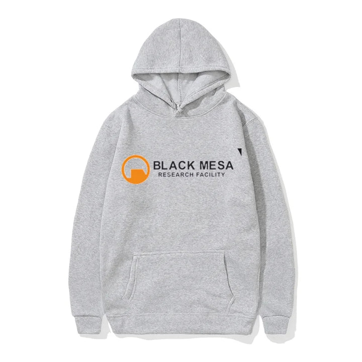 Autumn winter Black Mesa Research Facility Hoodies Men Hooded Sweatshirt Portal Game Casual Pullover Harajuku Oversized Hoodies