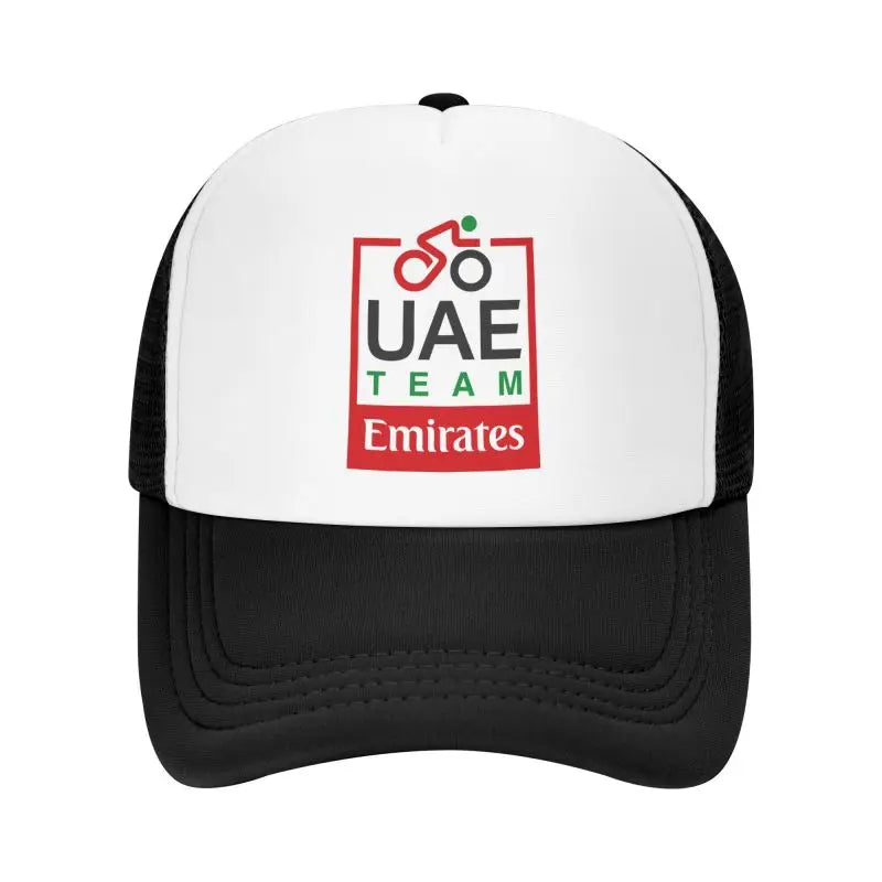 UAE Road Vehicle Print Mesh Baseball Cap Summer Breathable Sun Visor Hats Unisex Adjustable Snapback Caps Adults Trucker Hat
