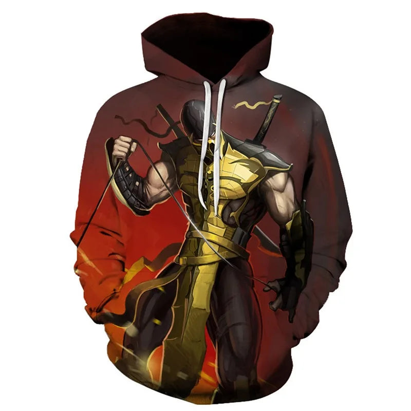 Mortal Kombat Game 3D Print Hoodie Men Women Streetwear Fashion Hoodies Oversized Pullovers Hooded Sweatshirts Tops Man Clothing